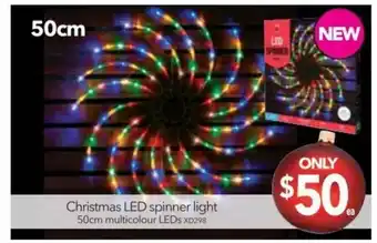 Cheap as Chips Christmas LED Spinner Light 50cm offer