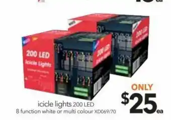 Cheap as Chips Icicle Lights 200 LED offer