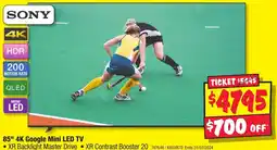JB Hi-Fi 85" 4K Google Mini LED TV offer
