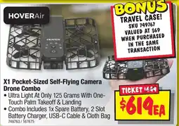 JB Hi-Fi X1 Pocket-Sized Self-Flying Camera Drone Combo offer