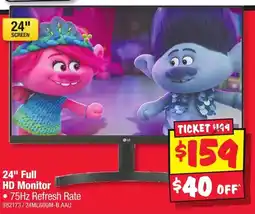 JB Hi-Fi 24" Full HD Monitor offer