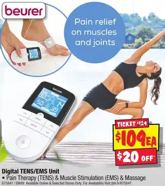 JB Hi-Fi Digital TENS/EMS Unit offer