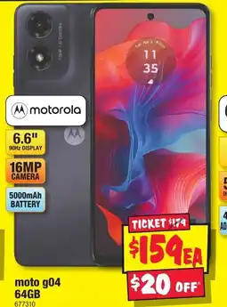 JB Hi-Fi moto g04 64GB offer