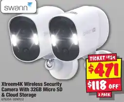 JB Hi-Fi Xtreem4K Wireless Security Camera With 32GB Micro SD & Cloud Storage offer