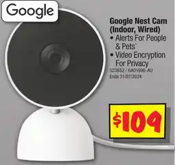 JB Hi-Fi Google Nest Cam (Indoor, Wired) offer