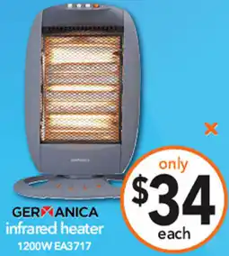 Cheap as Chips GERXANICA infrared heater offer