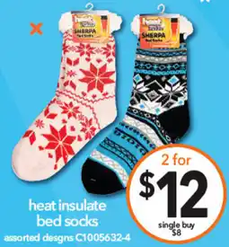 Cheap as Chips heat insulate bed socks offer