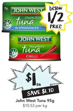 Drakes John West Tuna 95g offer