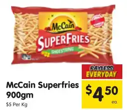 Spar McCain Superfries 900gm offer