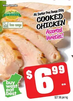 Farmer Jack's COOKED CHICKEN offer