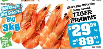 Farmer Jack's TIGER PRAWNS offer