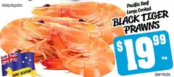 Farmer Jack's BLACK TIGER PRAWNS offer