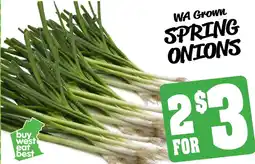 Farmer Jack's WA Grown SPRING ONIONS offer
