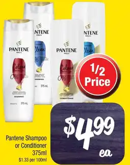 Farmer Jack's Pantene Shampoo or Conditioner offer