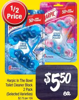 Farmer Jack's Harpic In The Bowl Toilet Cleaner Block offer