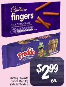 Farmer Jack's Cadbury Chocolate Biscuits 114-180g offer