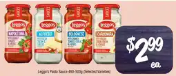 Farmer Jack's Leggo's Pasta Sauce 490-500g offer