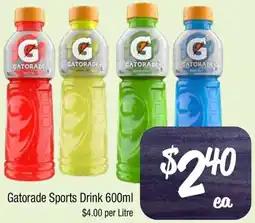 Farmer Jack's Gatorade Sports Drink 600ml offer