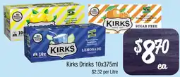 Farmer Jack's Kirks Drinks 10x375ml offer