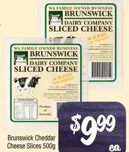 Farmer Jack's Brunswick Cheddar Cheese Slices 500g offer