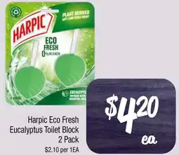 Farmer Jack's Harpic Eco Fresh Eucalyptus Toilet Block offer