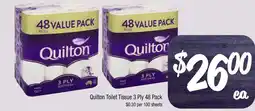 Farmer Jack's Quilton Toilet Tissue 3 Ply 48 Pack offer