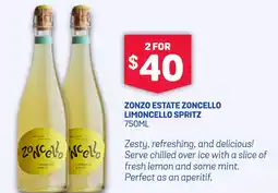 SipnSave ZONZO ESTATE ZONCELLO LIMONCELLO SPRITZ offer