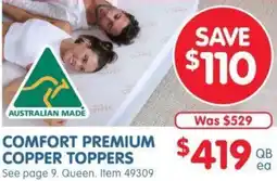 Clark Rubber COMFORT PREMIUM COPPER TOPPERS offer