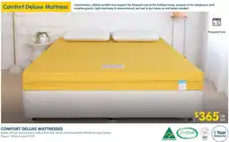 Clark Rubber COMFORT DELUXE MATTRESSES offer