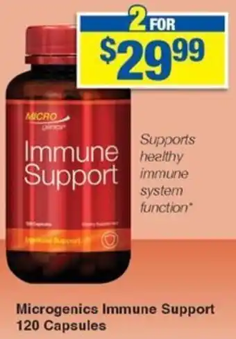 My Chemist Microgenics Immune Support 120 Capsules offer