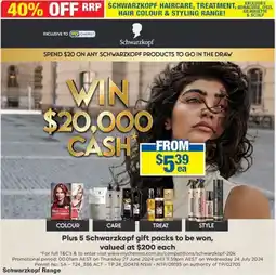 My Chemist Schwarzkopf Range offer