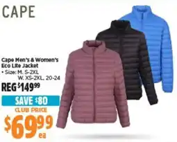 Anaconda Cape Men's & Women's Eco Lite Jacket offer