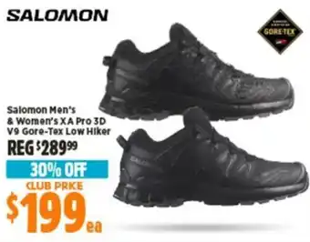 Anaconda Salomon Men's & Women's XA Pro 3D V9 Gore-Tex Low Hiker offer