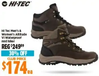 Anaconda HI Tec Men's & Women's Altitude VI Waterproof mid hiker offer