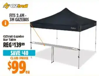 Anaconda Oztrail Gazebo Bar Table offer