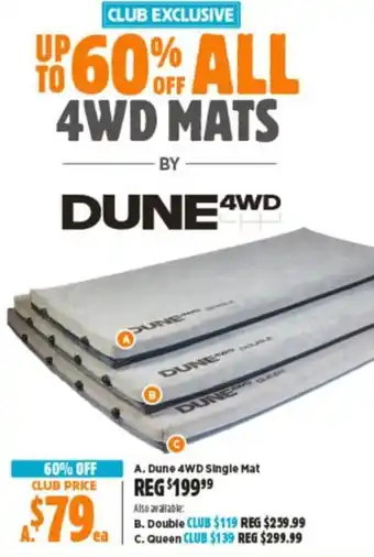 Anaconda Dune 4WD Single Mat offer