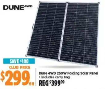 Anaconda Dune 4WD 250W Folding Solar Panel offer