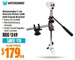 Anaconda Watersnake T-24 Electric Motor 24lb with Kayak Bracket offer