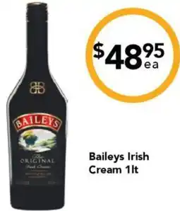 Cellarbrations Baileys Irish Cream 1lt offer