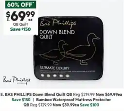 Harris Scarfe BAS PHILLIPS Down Blend Quilt QB offer
