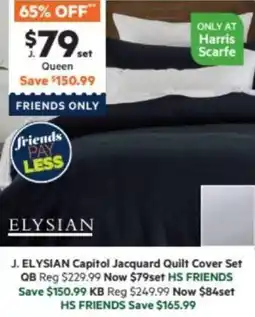Harris Scarfe ELYSIAN Capitol Jacquard Quilt Cover Set offer