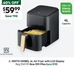 Harris Scarfe SMITH+NOBEL 4L Air Fryer with LCD Display offer