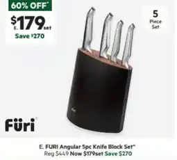 Harris Scarfe FURI Angular 5pc Knife Block Set offer