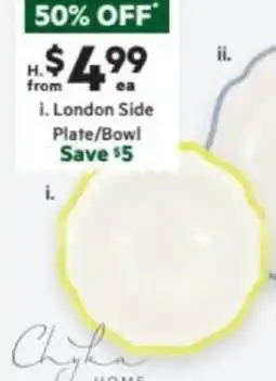 Harris Scarfe London Side Plate/Bowl offer