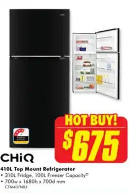 The Good Guys 410L Top Mount Refrigerator offer
