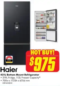 The Good Guys 431L Bottom Mount Refrigerator offer