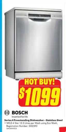 The Good Guys Series 4 Freestanding Dishwasher - Stainless Steel offer