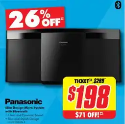 The Good Guys Slim Design Micro System with Bluetooth offer
