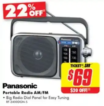 The Good Guys Portable Radio AM/FM offer