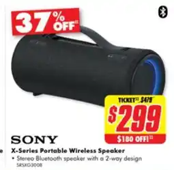 The Good Guys X-Series Portable Wireless Speaker offer
